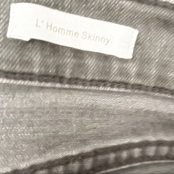 Frame L’Homme Fade to Gray Skinny Jeans 34/34